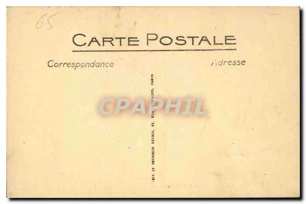 Lourdes — A Esplanada e o Castelo — LL. - Verso