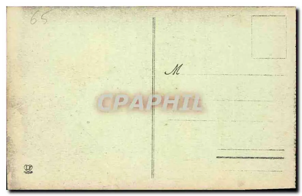 Luz - Die Kirche der Templer — Alte befestigte Kirche der Ritter von Malta (12. und 14. Jahrhundert) — Phototype Cardonne Frères, Pau - Rückseite