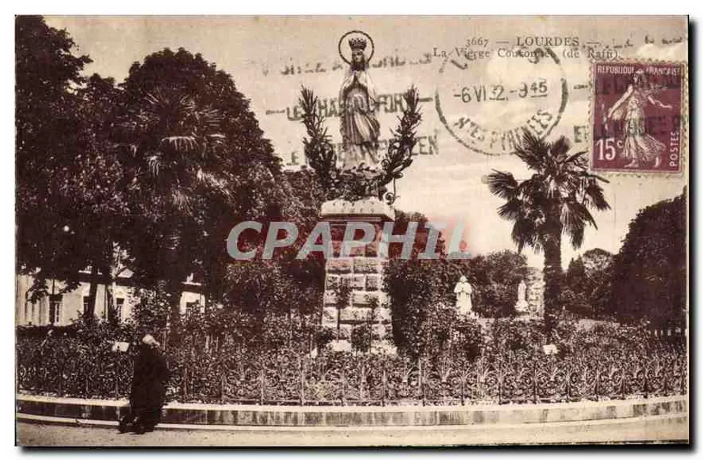 A Virgem Coroada (de Raffi) — Lourdes — editor A.D.I.A. de St-Roch, n° 3667 - Frente