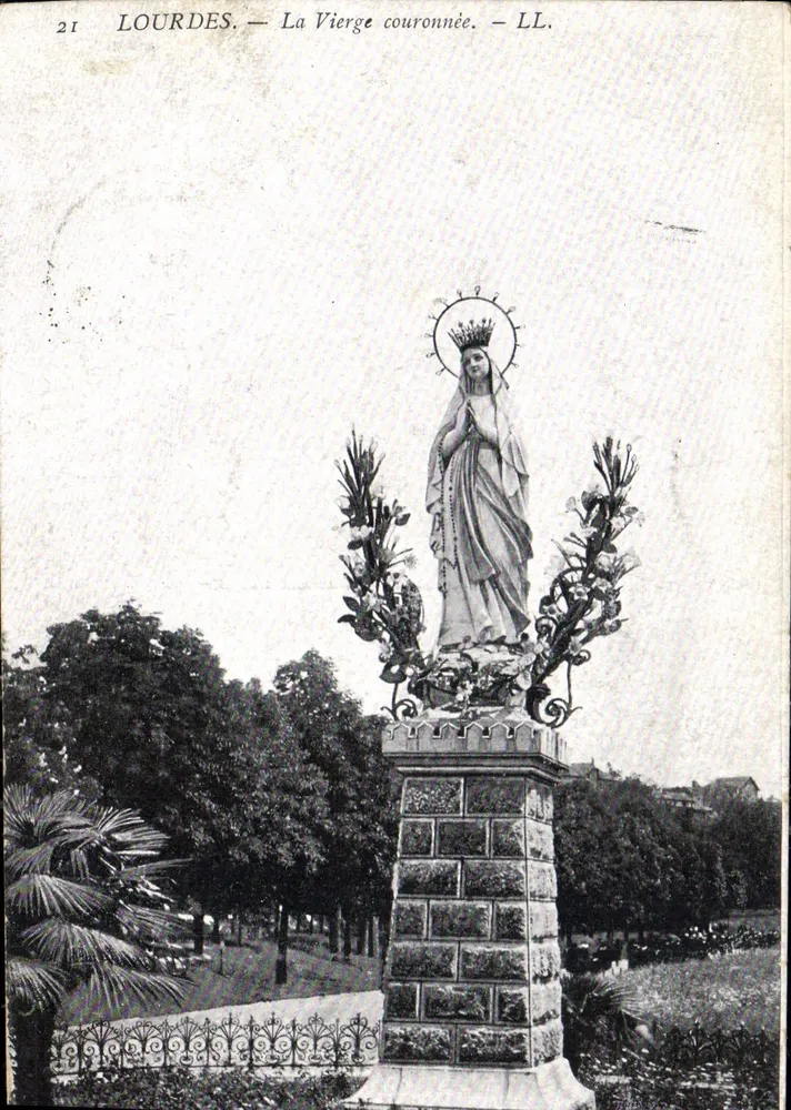 Lourdes — A Virgem Coroada — LL. n°21 - Frente