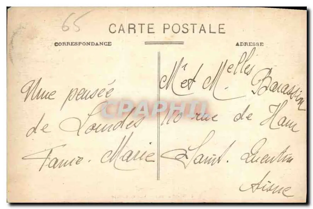 St-Sauveur — Vista Geral — Os Pirineus — Sireygeol, editora Lourdes - Verso
