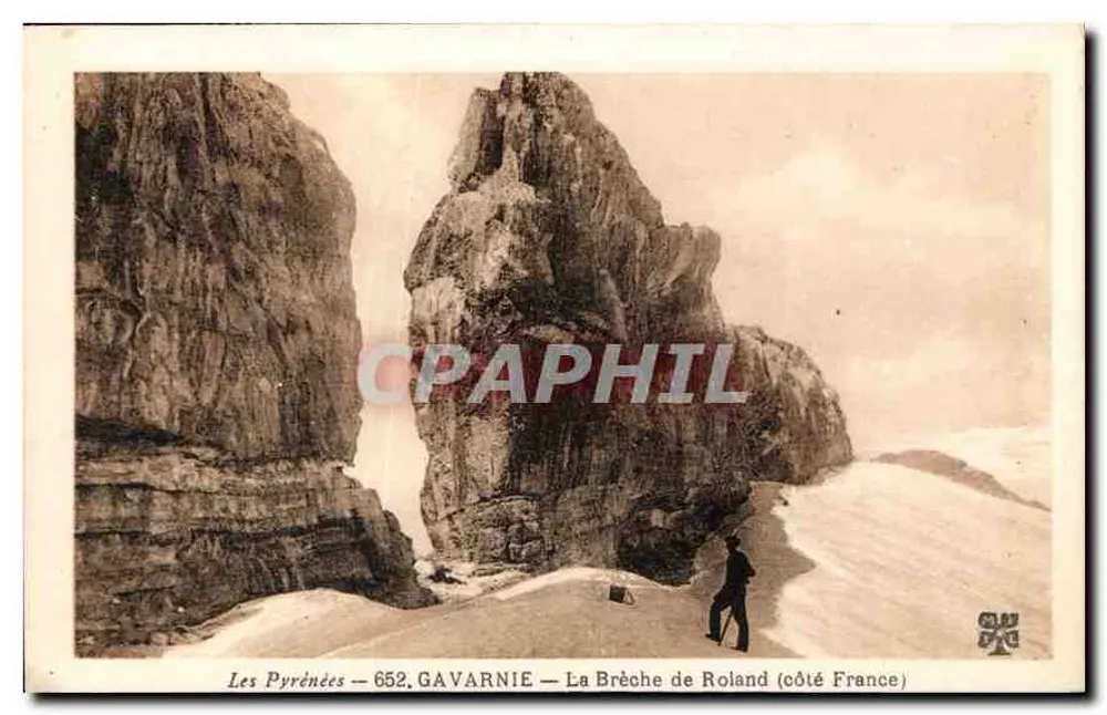 Die Pyrenäen — 652. GAVARNIE — La Brèche de Roland (französische Seite) - Vorderseite