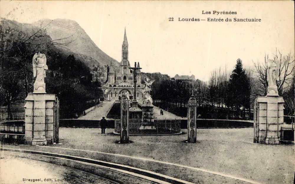 Lourdes — Entrée du Sanctuaire — Sireygeol, Verleger Lourdes - Vorderseite