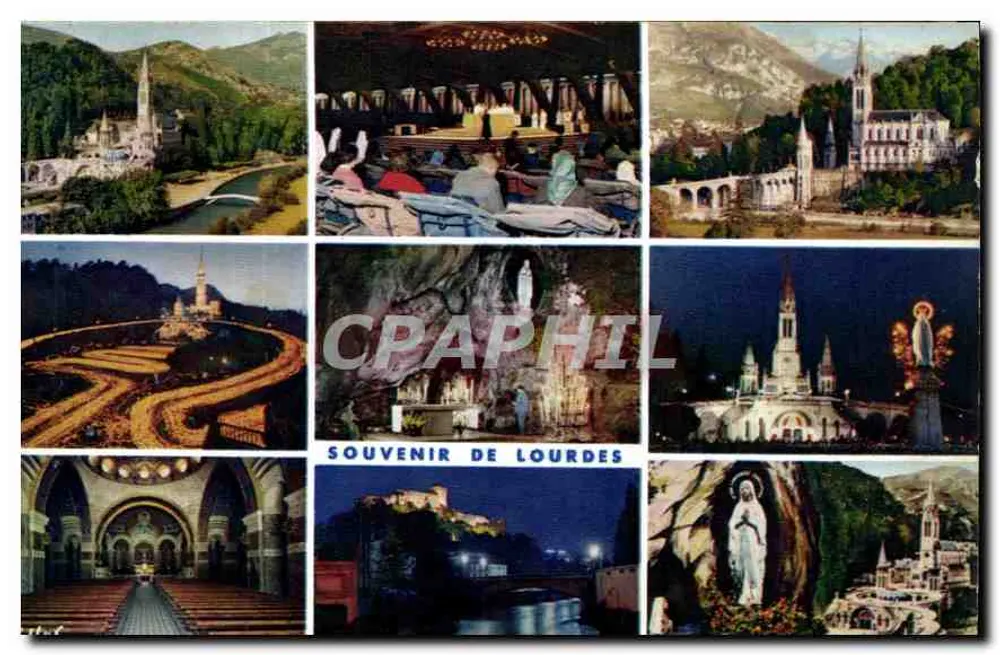 Lourdes — Souvenir de Lourdes — Edição A. Doucet, n°7 - Frente