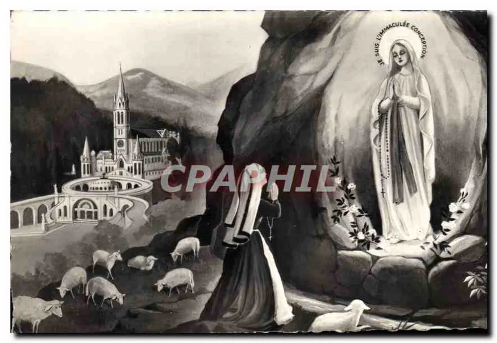 Lourdes — Aparecida de Nossa Senhora de Lourdes — editor C.A.P. Paris - Frente