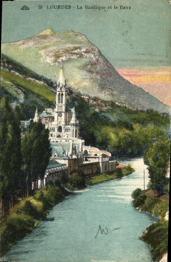 Lourdes - A Basílica e o Gave — editor anônimo, n° 30 - Frente