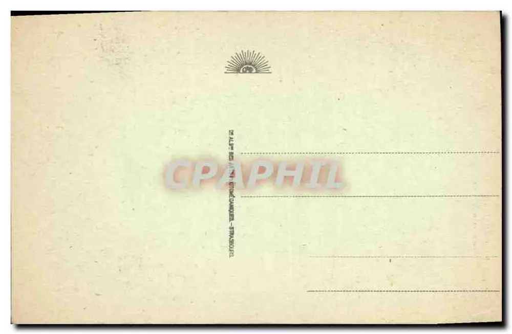 Cauterets — O Ponte d'Espagne — Bilhete postal antigo n°59 - Verso