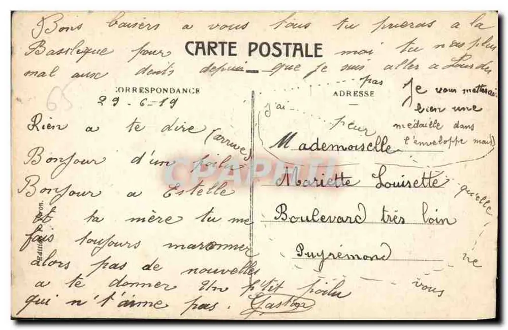 Lourdes — Interior da Basílica — Editor não identificado, n° 18 - Verso