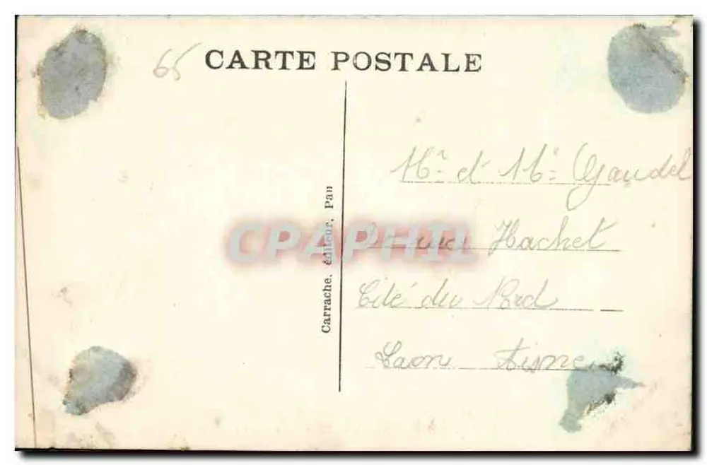Lourdes — O Gave abaixo da Basílica — G.C. 92 - Verso