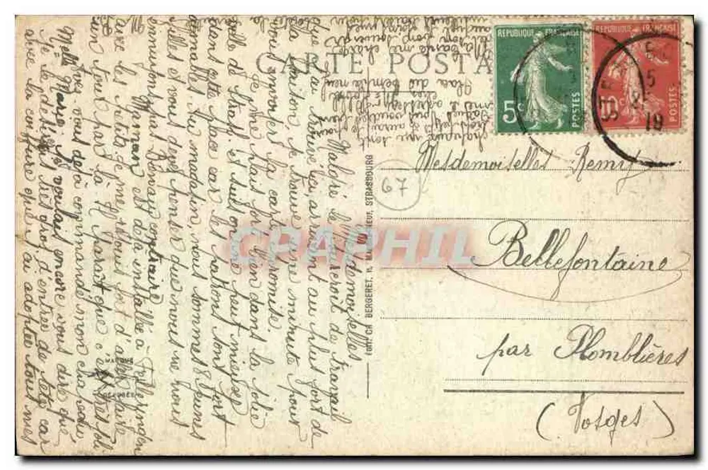 Strasbourg - A Catedral — editor C. Berbere, n°3 - Verso
