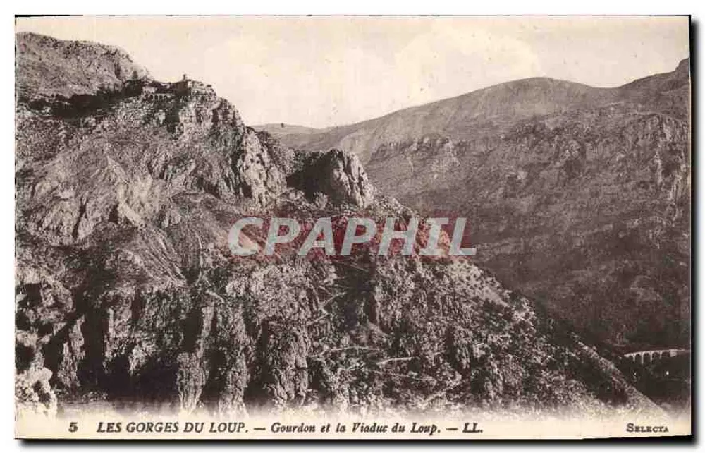 Les Gorges du Loup — Gourdon et la Viaduc du Loup — Selecta - Vorderseite