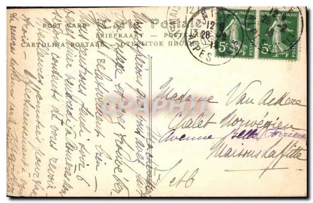 Monte-Carlo — Les Jardins et le Casino — ND Phol, n° 744 - Verso