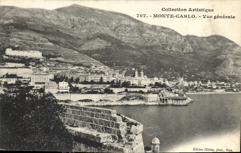 Monte-Carlo — Allgemeiner Blick — Edition Giletta, Foto Nice, n° 707 - Vorderseite