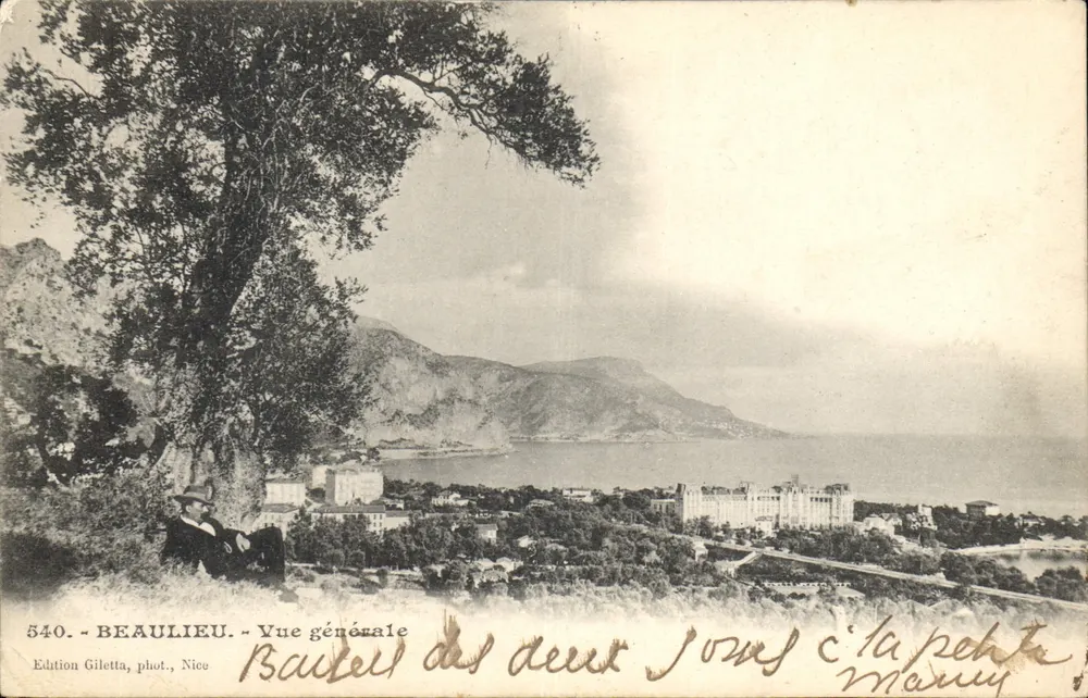 Beaulieu — Vista geral das duas sob a porta — Edição Giletta, fot., Nice, n° 540 - Frente