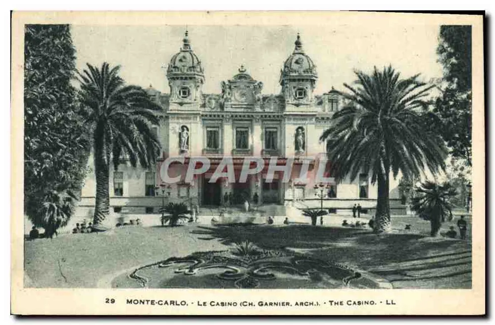 Monte-Carlo - O Casino (Ch. Garnier, Arq.) - Frente