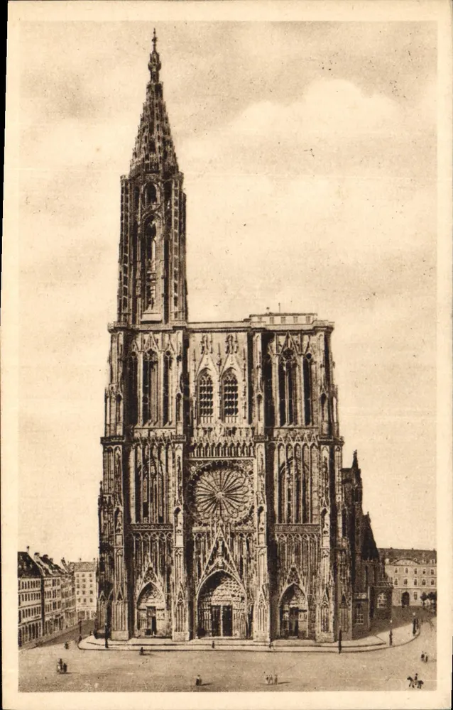 Strasbourg — A Catedral — editor Félix Lulb, Strasbourg, n°3 - Frente