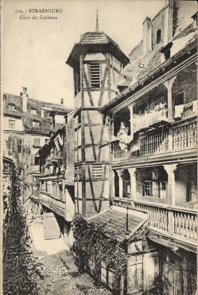 Cour du Corbeau — Strasbourg — n° 702 - Frente