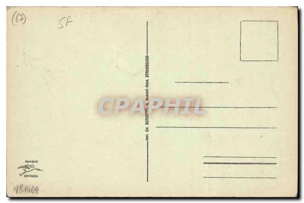 Cour du Corbeau — Strasbourg — n° 702 - Verso
