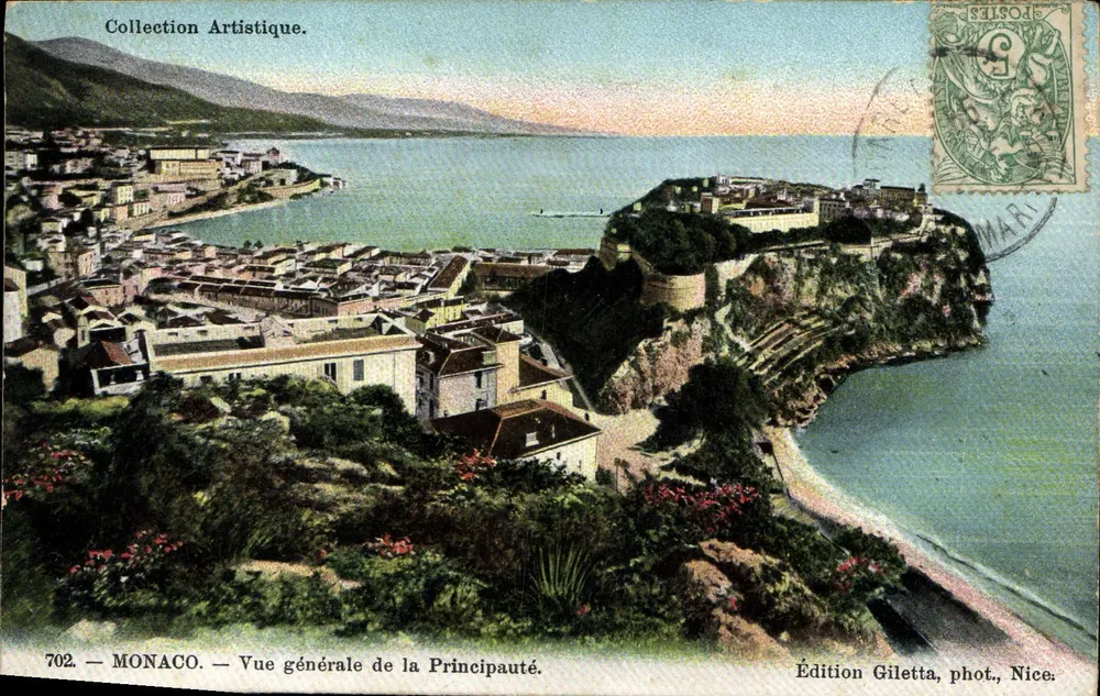 Mônaco — Vista geral da Principalidade — Edição Giletta, fot., Nice - Frente