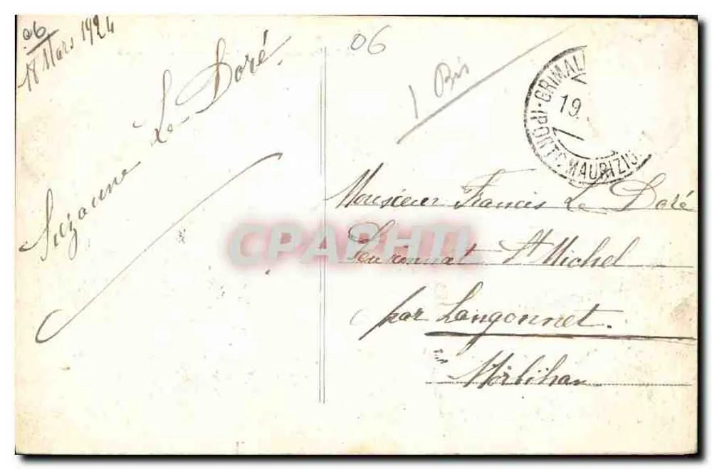 Hotel Miramare in Vintimiglia — Ansicht von den Rochers Rouges — Verleger Grimaldi-Vintimiglia, n°9 - Rückseite