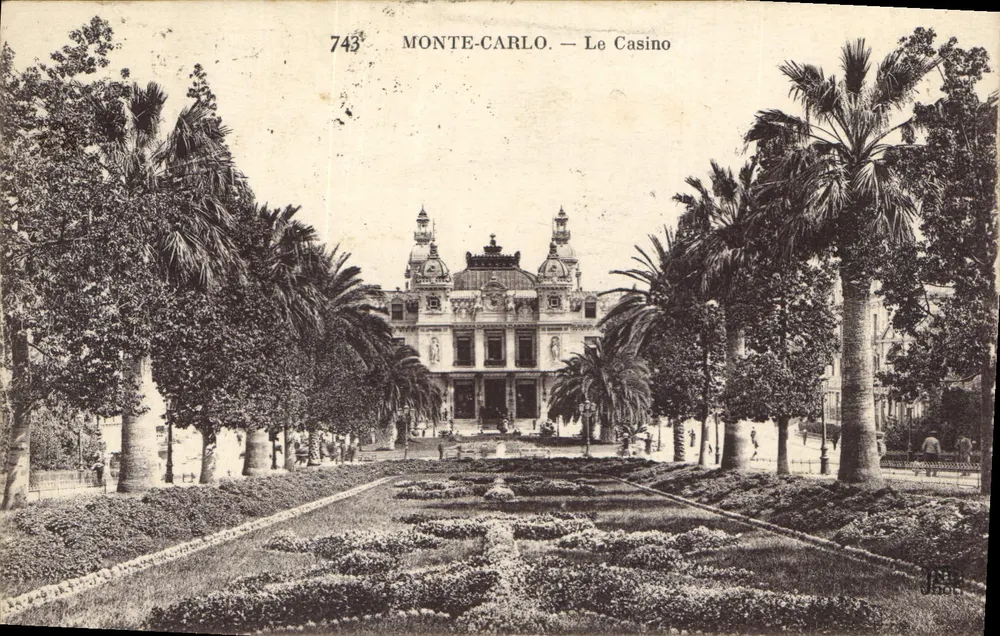 Monte-Carlo — A Vista do Casino — Editor: Neufert-Félix, n° 743 - Frente