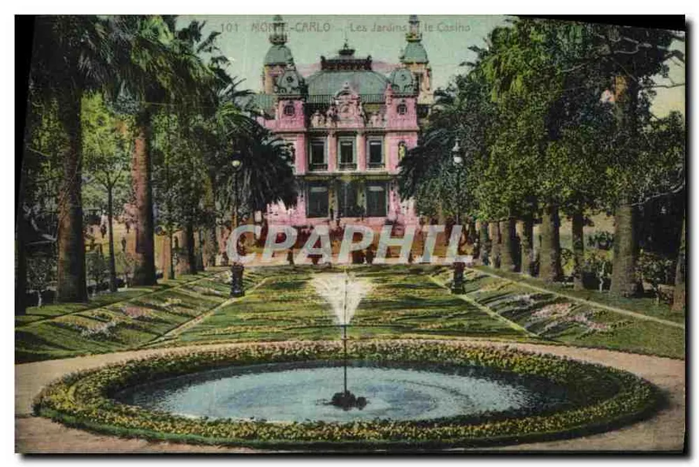 Monte-Carlo — Die Gärten des Casinos — 101 - Vorderseite