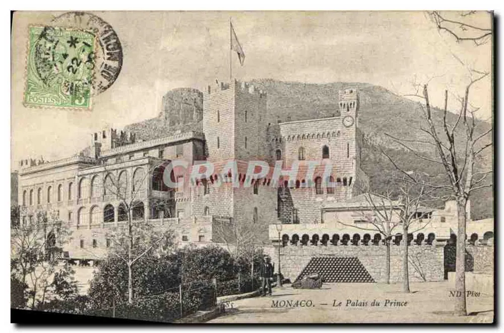 Mônaco — O Palácio do Príncipe — ND Pièi - Frente