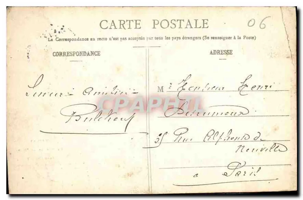 Thilay — O Rochedo da Torre (472 metros) — Chaumontier-Richard, editor, Mézères - Verso