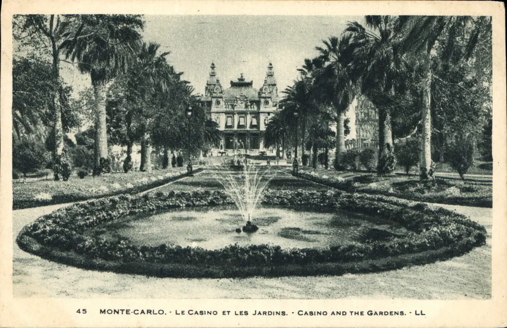 Monte-Carlo — Das Casino und die Gärten — LL, n°45 - Vorderseite