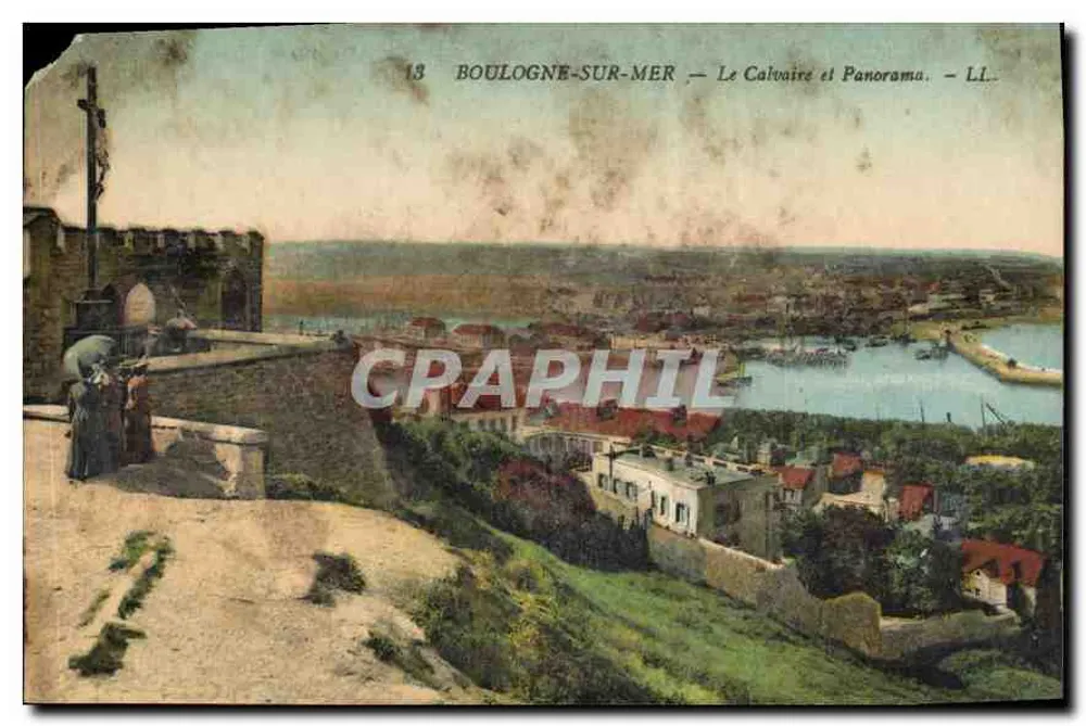 Boulogne-sur-Mer — Ansicht des Calvaires und Panorama — LL - Vorderseite