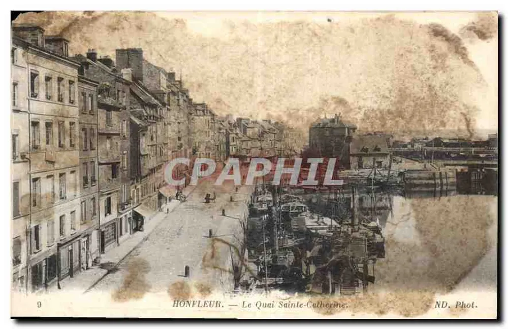 Honfleur — Quai Sainte-Catherine — ND. Phot. - Awers