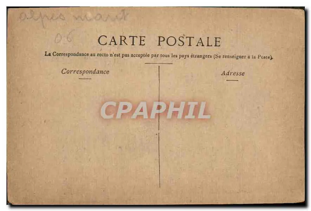 Monaco - Palast des Prinzen - La Tête de Chien — Staerck, Paris - Rückseite