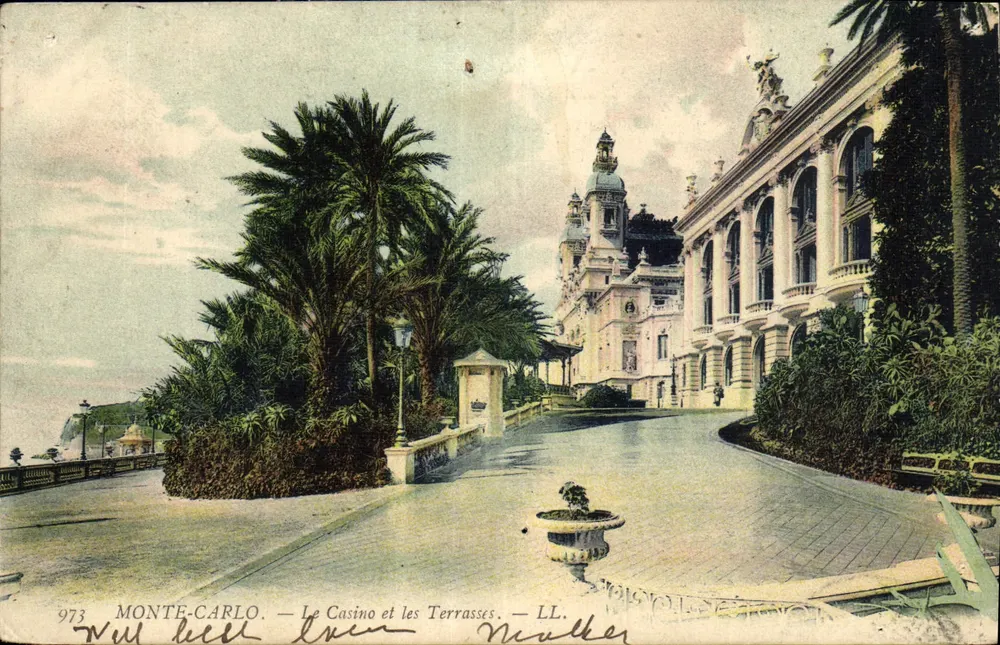 Monte-Carlo — Das Casino und die Terrassen — LL. n° 973 - Vorderseite