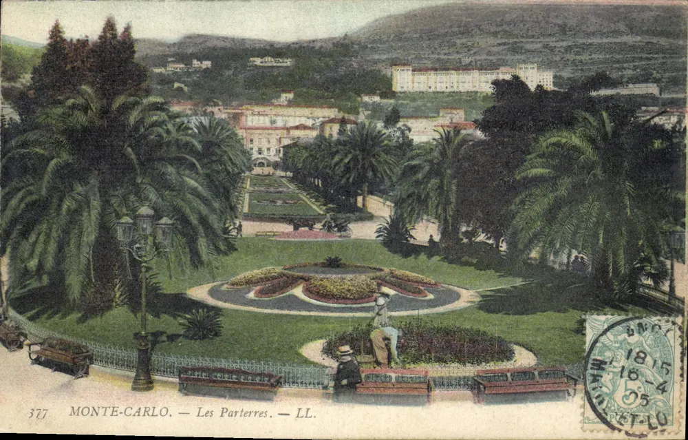 Monte-Carlo — Os Parterres — LL. n°377 - Frente
