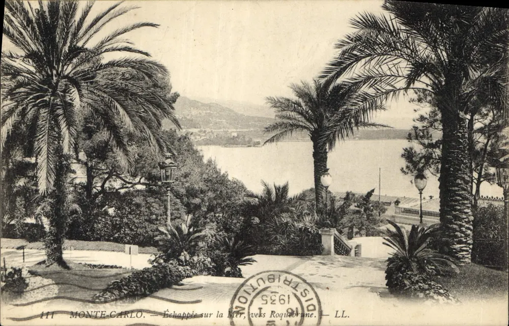 Monte-Carlo — Vista para o Mar, em direção a Roquebrune — LL. n° 411 - Frente