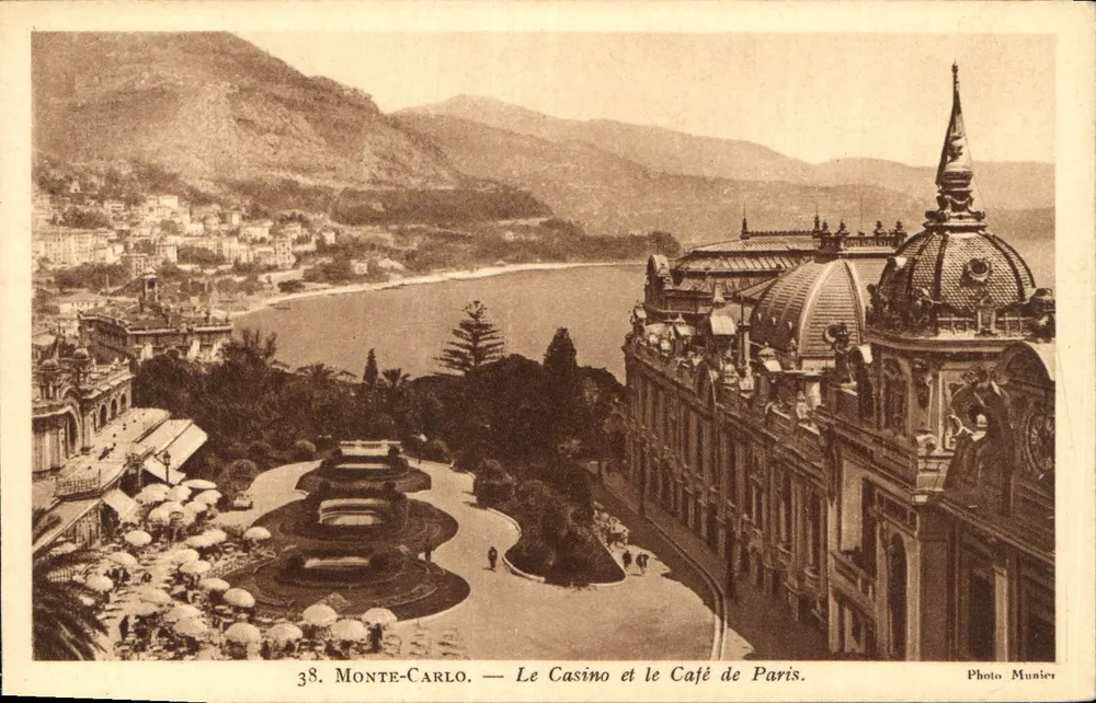 Monte-Carlo — Das Casino und das Café de Paris — Photo Munier - Vorderseite