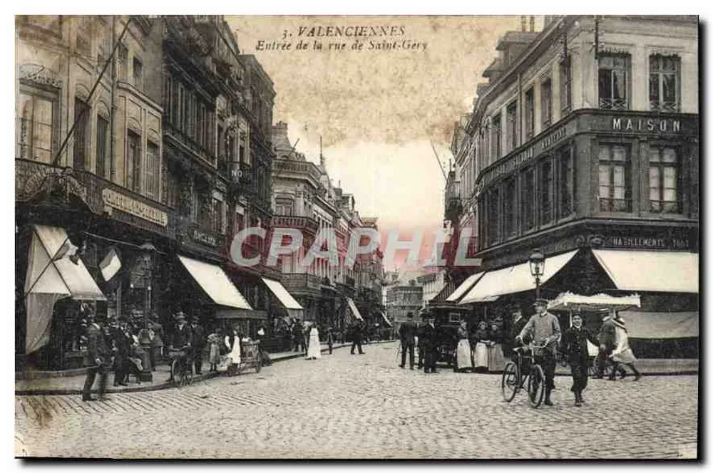 Valenciennes — Eingang zur rue Saint-Gery — Sonderausgabe « Magasins Modernes » - Vorderseite