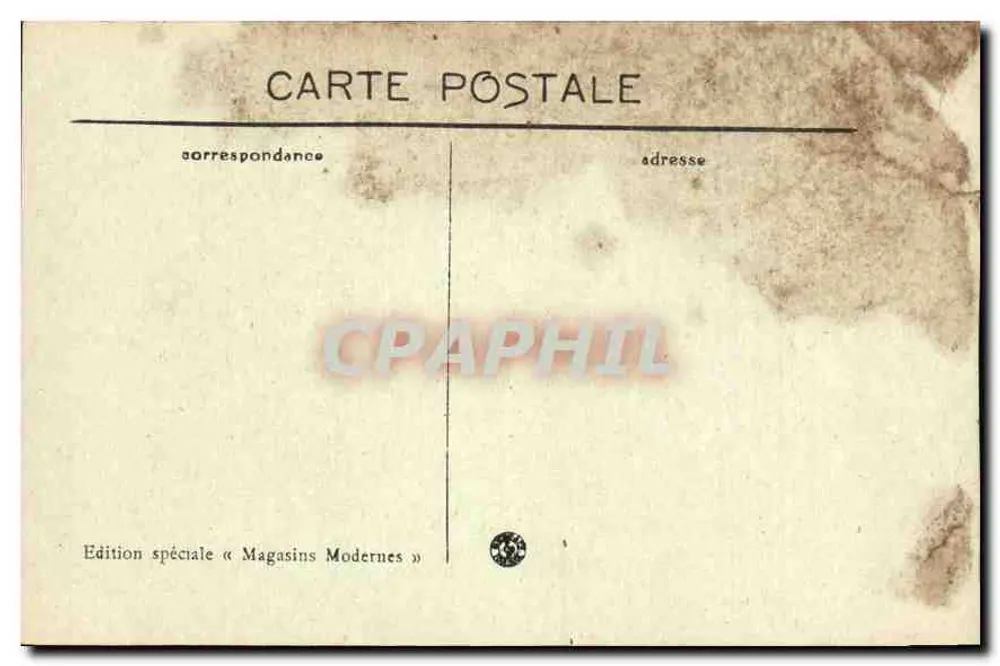 Valenciennes — Eingang zur rue Saint-Gery — Sonderausgabe « Magasins Modernes » - Rückseite
