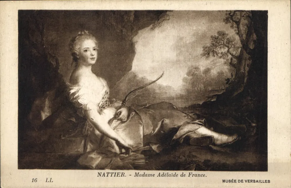 Madame Adélaïde de Frankreich — Portrait von Nattier — Musée de Versailles — Serie 16 LL - Vorderseite