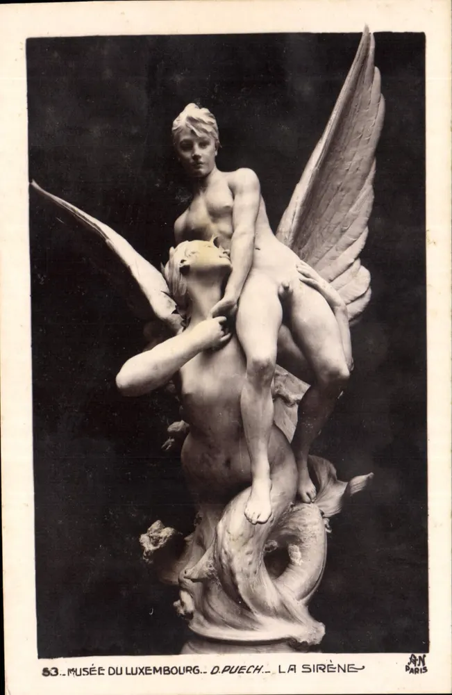 Museo del Luxembourg — La Sirena — D. Puech — n.º 53 - Anverso