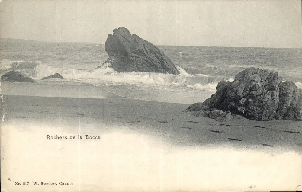 Rochers de la Bocca — Cannes — W. Stocker, Nr. 217 - Frente