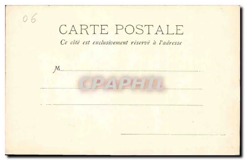 Rochers de la Bocca — Cannes — W. Stocker, Nr. 217 - Verso