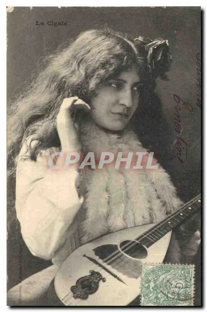 A Cigala — Retrato da cantora — Fotografia de Bonnefond - Frente