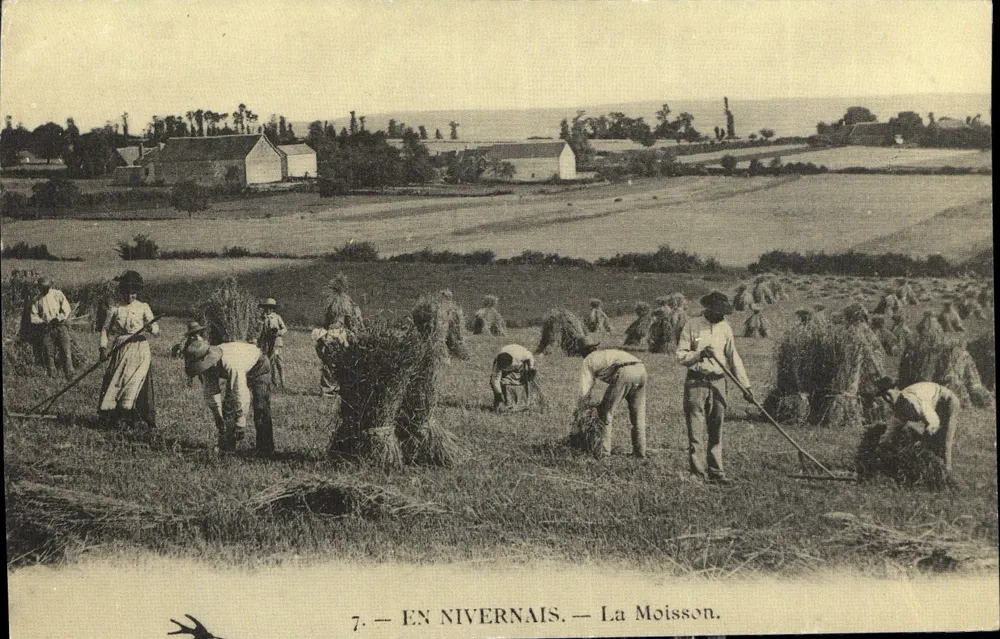 No Nivernais — A Colheita — 7. — N°647 - Frente