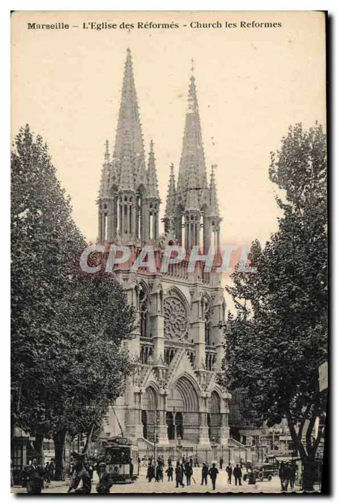 Marseille — Die Reformierte Kirche — Kirche les Reformes - Vorderseite