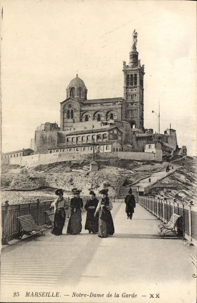 Marselha — Nossa Senhora da Guarda — editor Lévy Frères & Cie, n°25 - Frente