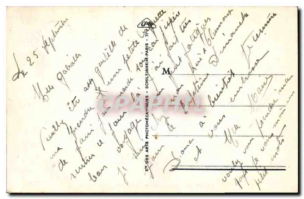 Marselha - Promenade da Corniche - As ilhas — editor COP, n° 436 - Verso