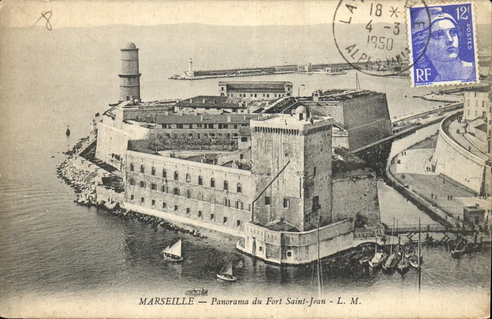 Marseille — Panorama des Fort Saint-Jean — L. M. - Vorderseite