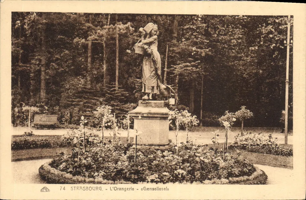 Strasbourg - A Orangerie - « Gænseliesel » — n° 74 - Frente