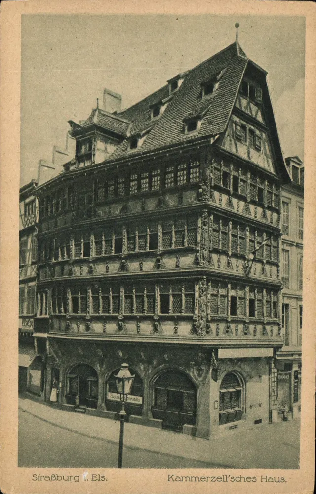 Strasbourg. Casa Kammerzell — Kammerzell'sches Haus — editor Ludwig Bremer, n°2 - Frente